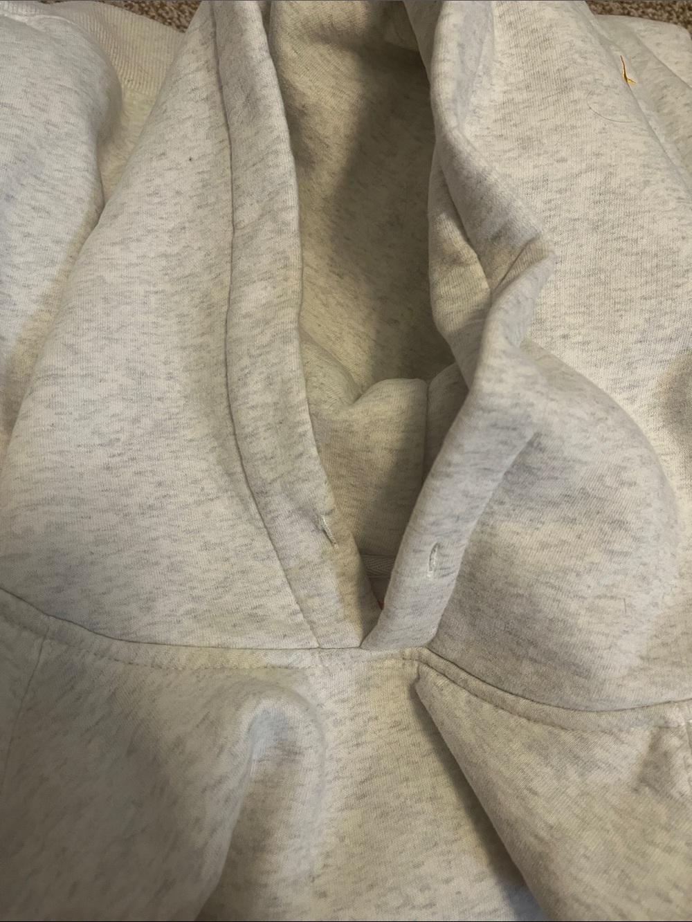 Dandy Light Gray Hoodie with Floral Pocket Embroidery - Picture 3 of 8